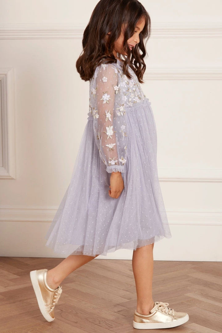 Needle & Thread Holding LTD Camellia Ditsy Bodice Long Sleeve Kids Dress 7 Needle & Thread Holding LTD Camellia Ditsy Bodice Long Sleeve Kids Dress