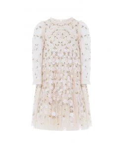 UK Needle & Thread Holding LTD Camellia Ditsy Long Sleeve Kids Dress