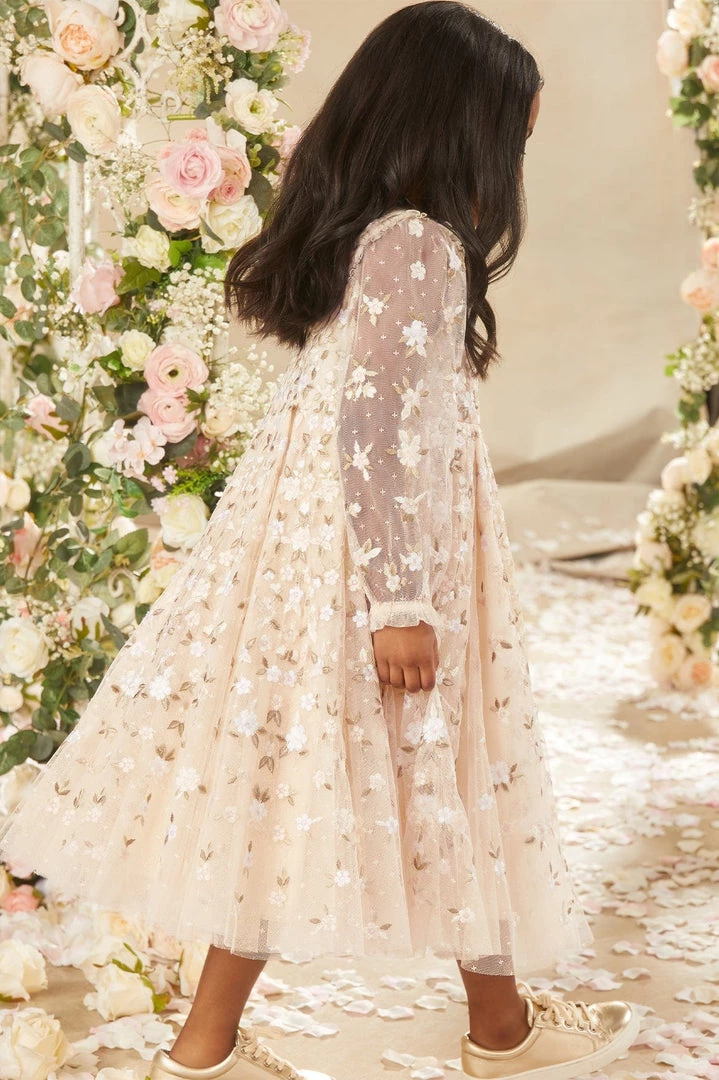 UK Needle & Thread Holding LTD Camellia Ditsy Long Sleeve Kids Dress 8 UK Needle & Thread Holding LTD Camellia Ditsy Long Sleeve Kids Dress