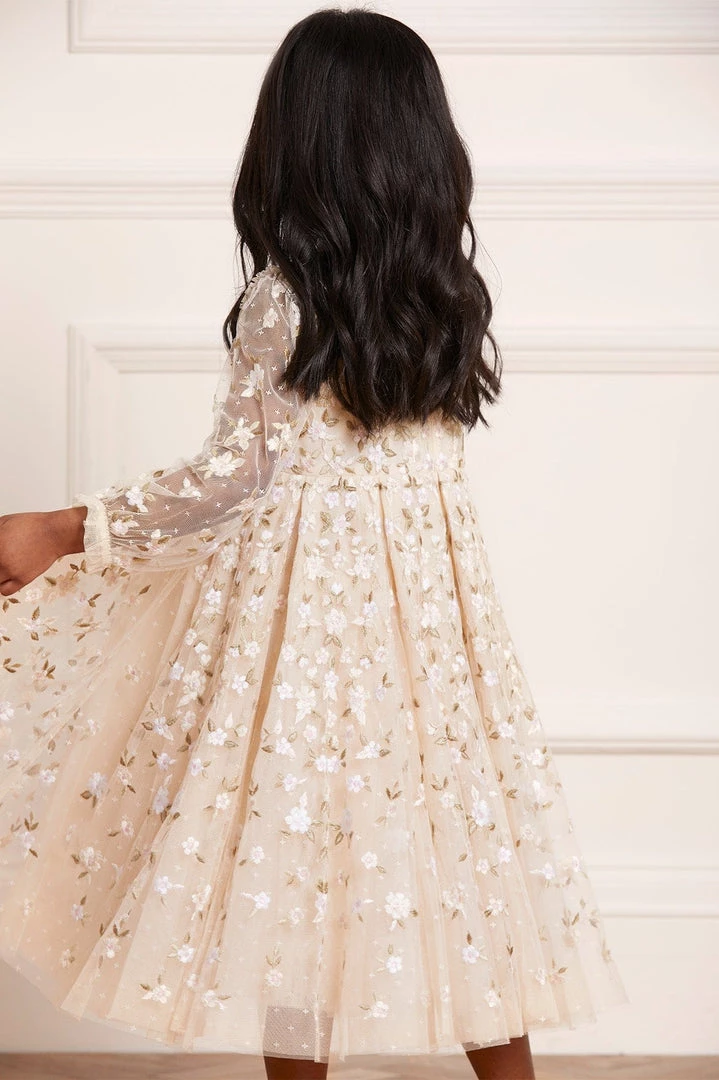 UK Needle & Thread Holding LTD Camellia Ditsy Long Sleeve Kids Dress 7 UK Needle & Thread Holding LTD Camellia Ditsy Long Sleeve Kids Dress