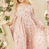 Needle & Thread Holding LTD Camellia Ditsy Long Sleeve Kids Dress