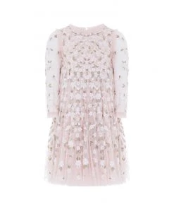 Needle & Thread Holding LTD Camellia Ditsy Long Sleeve Kids Dress