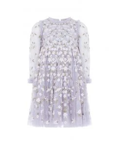 Needle & Thread Holding LTD Camellia Ditsy Long Sleeve Kids Dress