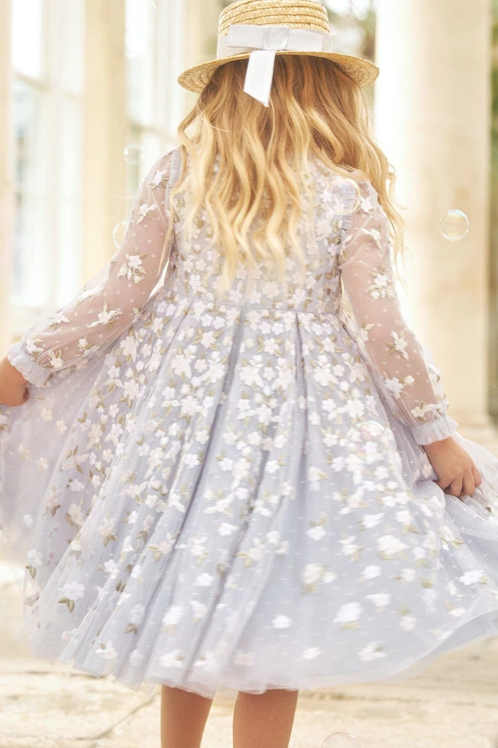 Needle & Thread Holding LTD Camellia Ditsy Long Sleeve Kids Dress 9 Needle & Thread Holding LTD Camellia Ditsy Long Sleeve Kids Dress