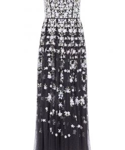 Needle & Thread Holding LTD Camellia Ditsy Strapless Ankle Gown