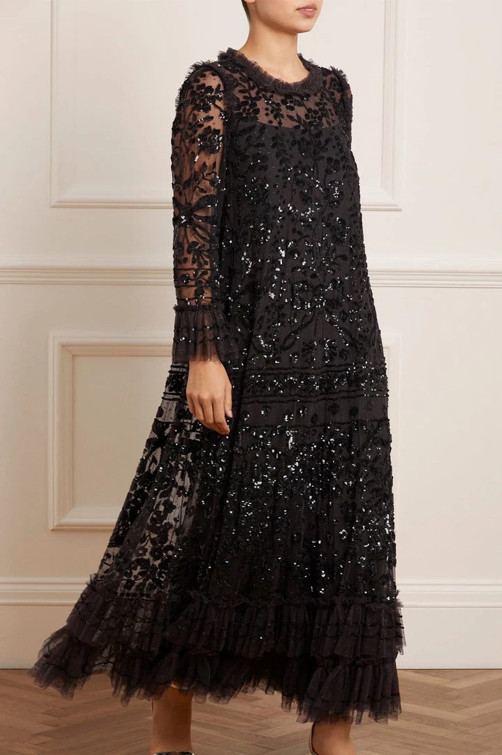 Needle & Thread Holding LTD Womenswear Celia Long Sleeve Ankle Gown 5 Needle & Thread Holding LTD Womenswear Celia Long Sleeve Ankle Gown