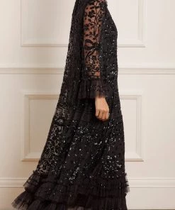 Needle & Thread Holding LTD Womenswear Celia Long Sleeve Ankle Gown 14 Needle & Thread Holding LTD Womenswear Celia Long Sleeve Ankle Gown