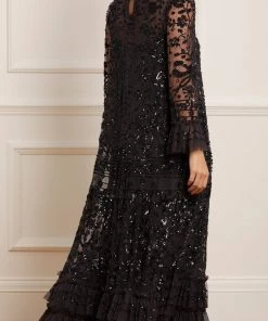 Needle & Thread Holding LTD Womenswear Celia Long Sleeve Ankle Gown 18 Needle & Thread Holding LTD Womenswear Celia Long Sleeve Ankle Gown