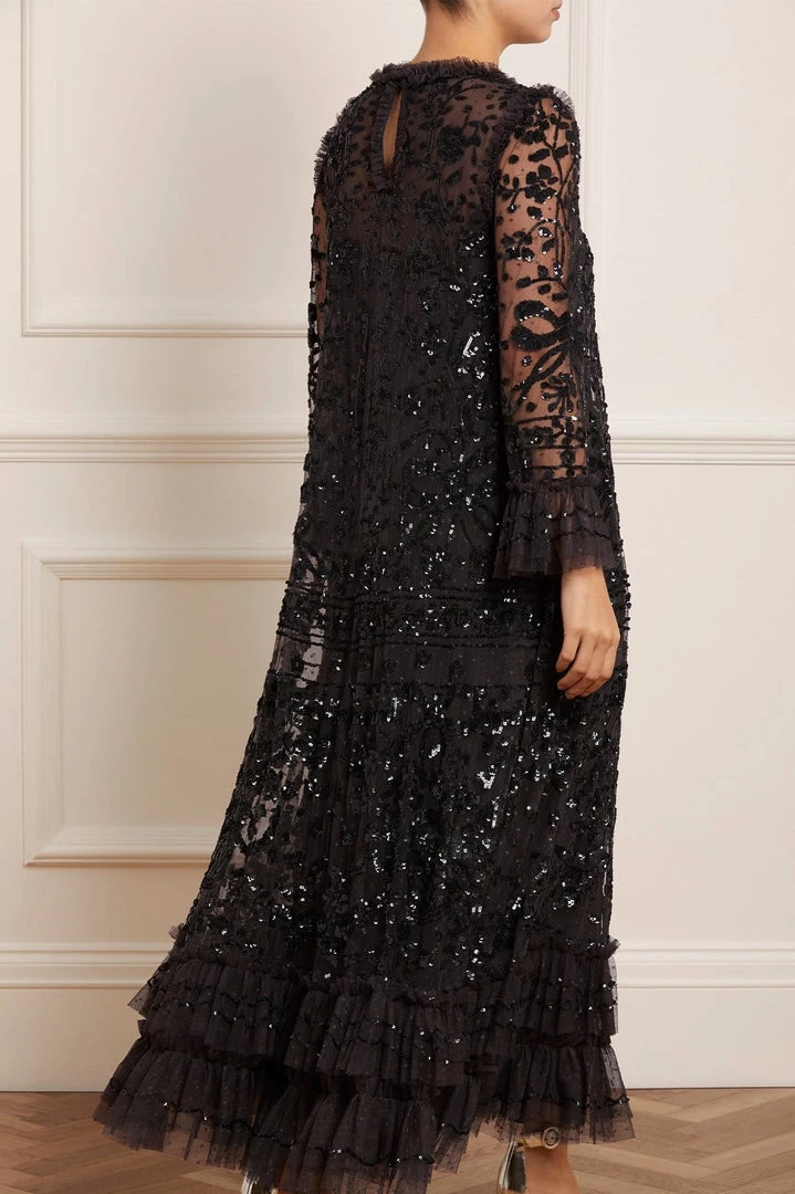 Needle & Thread Holding LTD Womenswear Celia Long Sleeve Ankle Gown 10 Needle & Thread Holding LTD Womenswear Celia Long Sleeve Ankle Gown