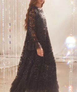 Needle & Thread Holding LTD Womenswear Celia Long Sleeve Ankle Gown 19 Needle & Thread Holding LTD Womenswear Celia Long Sleeve Ankle Gown