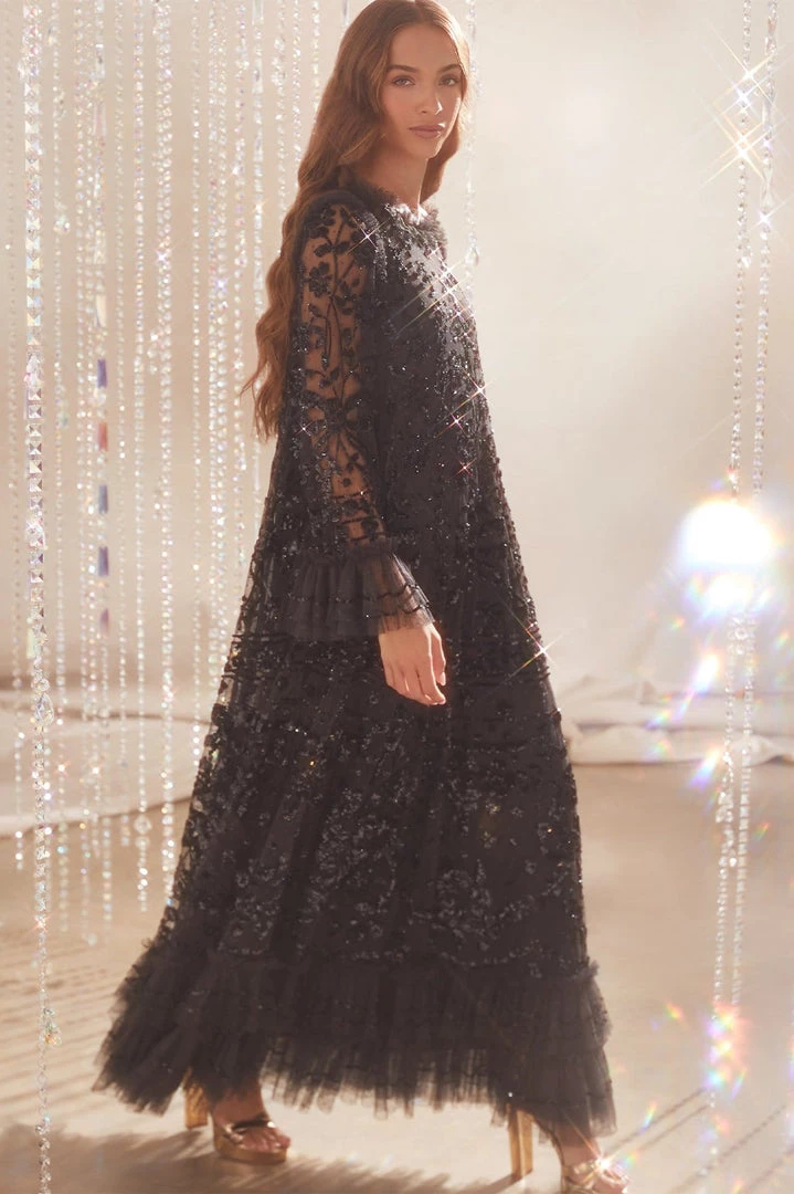 Needle & Thread Holding LTD Womenswear Celia Long Sleeve Ankle Gown 11 Needle & Thread Holding LTD Womenswear Celia Long Sleeve Ankle Gown