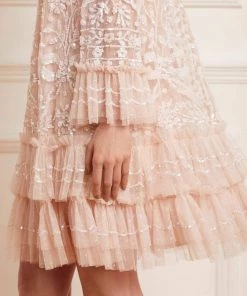 Needle & Thread Holding LTD Womenswear Celia Long Sleeve Mini Dress