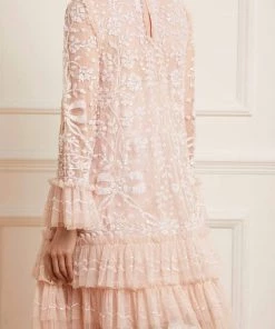 Needle & Thread Holding LTD Womenswear Celia Long Sleeve Mini Dress