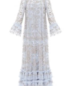 Needle & Thread Holding LTD Womenswear Celia Long Sleeve Ankle Gown