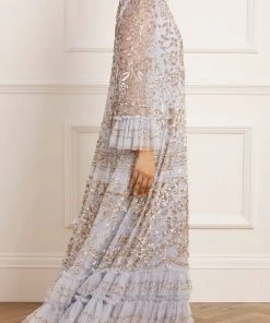 Needle & Thread Holding LTD Womenswear Celia Long Sleeve Ankle Gown