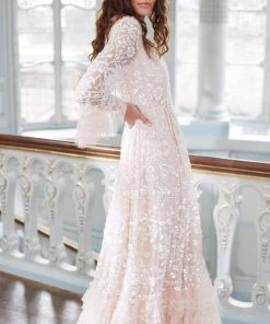 Needle & Thread Holding LTD Celia Long Sleeve Ankle Gown Womenswear 22 Needle & Thread Holding LTD Celia Long Sleeve Ankle Gown Womenswear