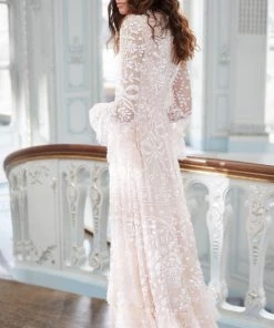 Needle & Thread Holding LTD Celia Long Sleeve Ankle Gown Womenswear 23 Needle & Thread Holding LTD Celia Long Sleeve Ankle Gown Womenswear