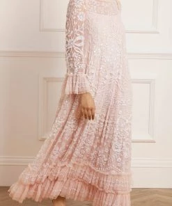 Needle & Thread Holding LTD Celia Long Sleeve Ankle Gown Womenswear 15 Needle & Thread Holding LTD Celia Long Sleeve Ankle Gown Womenswear