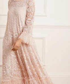 Needle & Thread Holding LTD Celia Long Sleeve Ankle Gown Womenswear 16 Needle & Thread Holding LTD Celia Long Sleeve Ankle Gown Womenswear