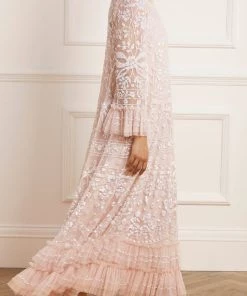 Needle & Thread Holding LTD Celia Long Sleeve Ankle Gown Womenswear 17 Needle & Thread Holding LTD Celia Long Sleeve Ankle Gown Womenswear