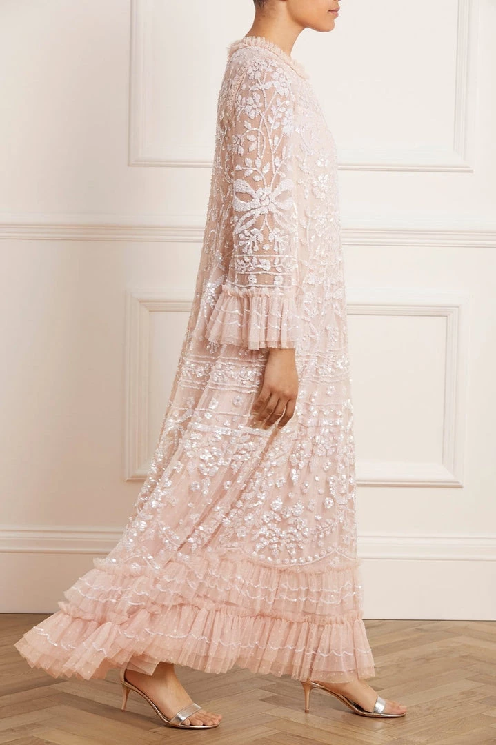 Needle & Thread Holding LTD Celia Long Sleeve Ankle Gown Womenswear 7 Needle & Thread Holding LTD Celia Long Sleeve Ankle Gown Womenswear