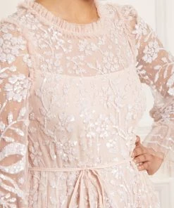 Needle & Thread Holding LTD Celia Long Sleeve Ankle Gown Womenswear 19 Needle & Thread Holding LTD Celia Long Sleeve Ankle Gown Womenswear