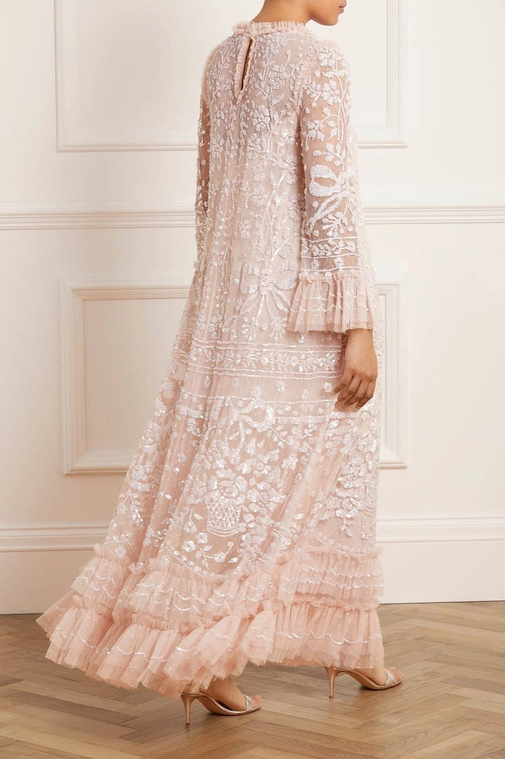 Needle & Thread Holding LTD Celia Long Sleeve Ankle Gown Womenswear 11 Needle & Thread Holding LTD Celia Long Sleeve Ankle Gown Womenswear