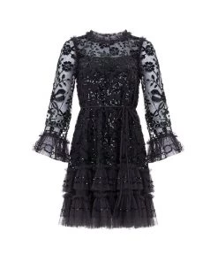 Needle & Thread Holding LTD Womenswear Celia Long Sleeve Mini Dress