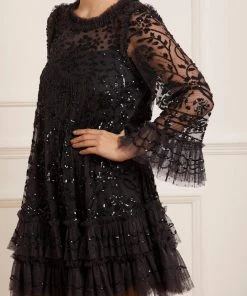 Needle & Thread Holding LTD Womenswear Celia Long Sleeve Mini Dress