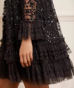 Needle & Thread Holding LTD Womenswear Celia Long Sleeve Mini Dress