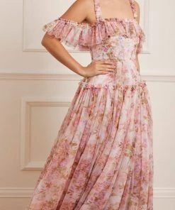 Needle & Thread Sales 34 Needle & Thread Holding LTD Darling Meadow Off Shoulder Ankle Gown Summer Dresses