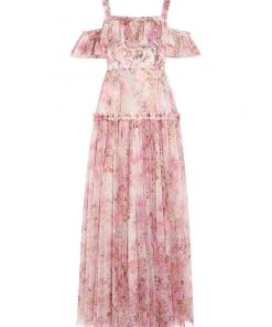 Needle & Thread Holding LTD Darling Meadow Off Shoulder Ankle Gown Summer Dresses