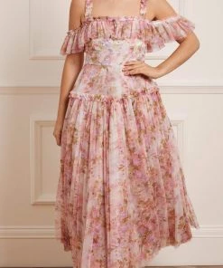 Needle & Thread Holding LTD Darling Meadow Off Shoulder Ankle Gown Summer Dresses 13 Needle & Thread Holding LTD Darling Meadow Off Shoulder Ankle Gown Summer Dresses