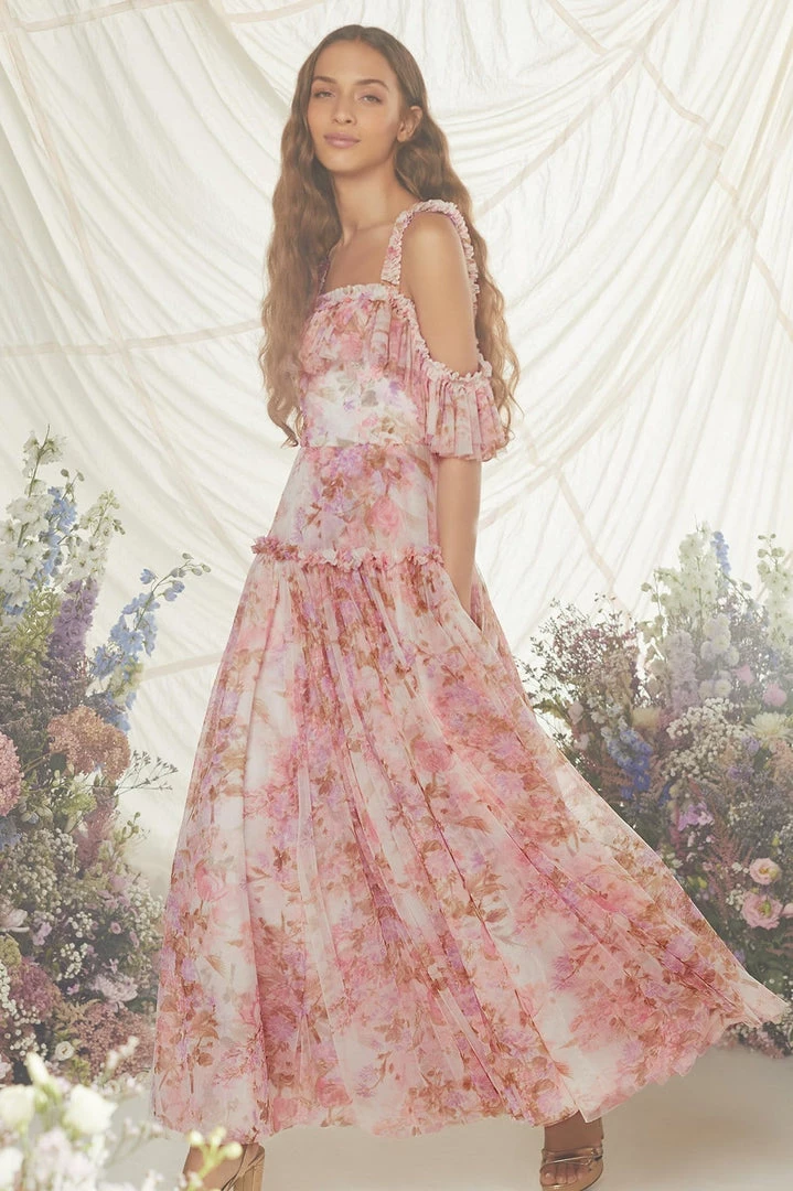 Needle & Thread Holding LTD Darling Meadow Off Shoulder Ankle Gown Summer Dresses 11 Needle & Thread Holding LTD Darling Meadow Off Shoulder Ankle Gown Summer Dresses