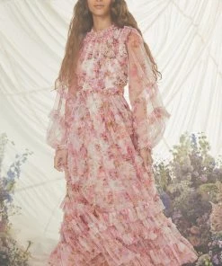 Needle & Thread Holding LTD Darling Meadow Ruffle Ballerina Dress