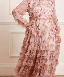 Needle & Thread Holding LTD Darling Meadow Ruffle Gown