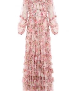 Needle & Thread Holding LTD Darling Meadow Ruffle Gown