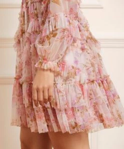 Needle & Thread Holding LTD Darling Meadow Ruffle Mini Dress