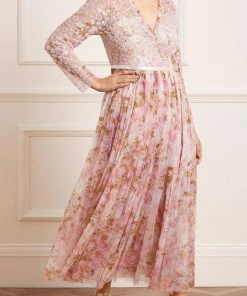 Needle & Thread Holding LTD Womenswear Darling Meadow V-Neck Bodice Ankle Gown