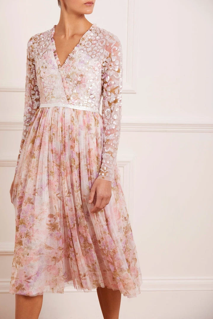 Needle & Thread Holding LTD Darling Meadow V-Neck Bodice Midaxi Dress Womenswear 3 Needle & Thread Holding LTD Darling Meadow V-Neck Bodice Midaxi Dress Womenswear