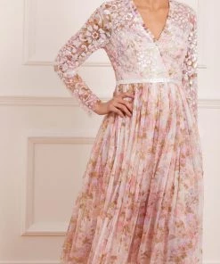 Needle & Thread Holding LTD Darling Meadow V-Neck Bodice Midaxi Dress Womenswear 12 Needle & Thread Holding LTD Darling Meadow V-Neck Bodice Midaxi Dress Womenswear