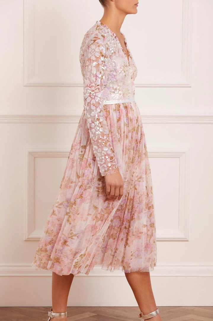 Needle & Thread Holding LTD Darling Meadow V-Neck Bodice Midaxi Dress Womenswear 8 Needle & Thread Holding LTD Darling Meadow V-Neck Bodice Midaxi Dress Womenswear