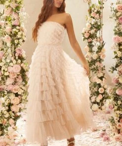 Needle & Thread Holding LTD Elizabeth Rose Corset Ankle Gown Womenswear