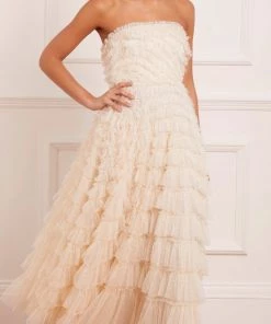 Needle & Thread Holding LTD Elizabeth Rose Corset Ankle Gown Womenswear