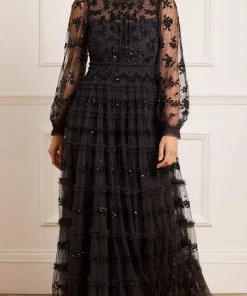 Needle & Thread Holding LTD Eve Sequin Gown Womenswear