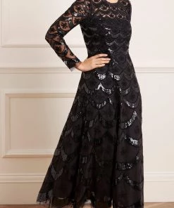 Needle & Thread Holding LTD Womenswear Fifi Long Sleeve Ankle Gown