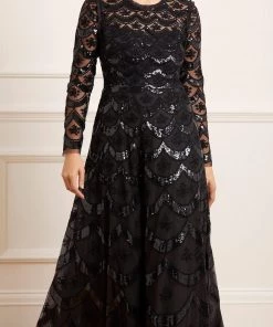 Needle & Thread Holding LTD Womenswear Fifi Long Sleeve Ankle Gown