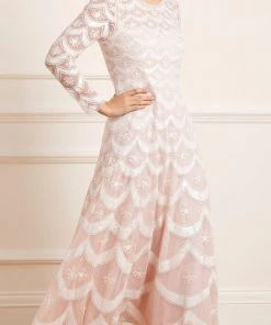 Needle & Thread Holding LTD Fifi Long Sleeve Ankle Gown