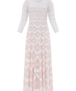 Needle & Thread Holding LTD Fifi Long Sleeve Ankle Gown