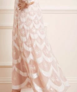 Needle & Thread Holding LTD Fifi Long Sleeve Ankle Gown